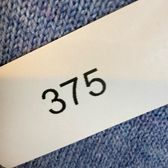 Blue Knit Poncho with Bow Detail Talbots L - Picture 7 of 7